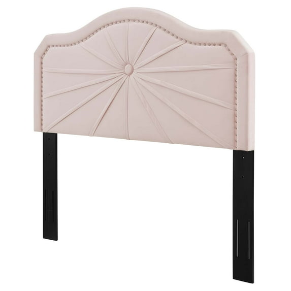 Headboard, King Size, Velvet, Pink, Modern Contemporary Urban Design, Bedroom Master Guest Suite