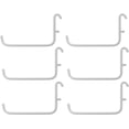 thumbnail image 1 of Ikea SKADIS Hooks (Fits SKADIS Peg Board), White, 6x9.5 Centimetres - Set of 6, 1 of 1