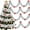 Sliver, variant on Dalrosia 4PCS Christmas Tinsel Garland with Red Bows Metallic Christmas Tree Garland Hanging Garland Christmas Decorations Vintage Tinsel Wreaths for Holiday Indoor Outdoor Party Supplie