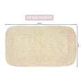 thumbnail image 5 of Home Weavers Radiant Collection Bathroom Rug 100% Cotton Bathroom Rugs Set, Machine Washable Rug, Soft & Absorbent bath Rug, Kitchen Mat, Bath Rug, Bath Floor Mat Non Slip, 21"x34" Rectangle, Ivory, 5 of 9