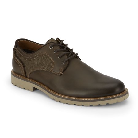 Lucky Brand Mens Malcom Leather Plain Toe Oxford Shoe