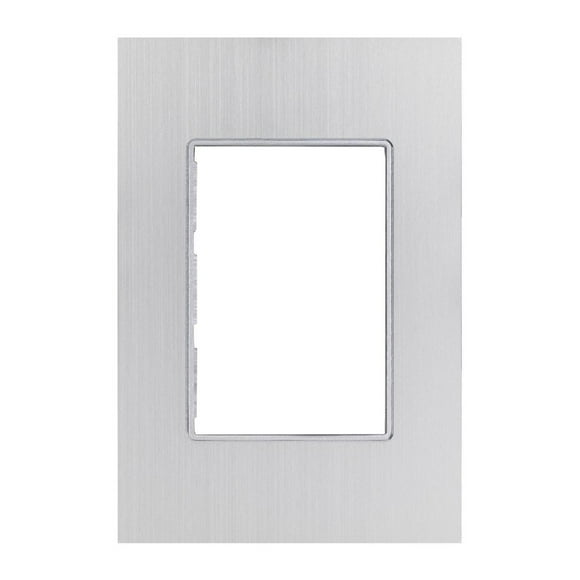 Placa 3 Ventanas Estévez Alpha Aluminio Plata Cepillado