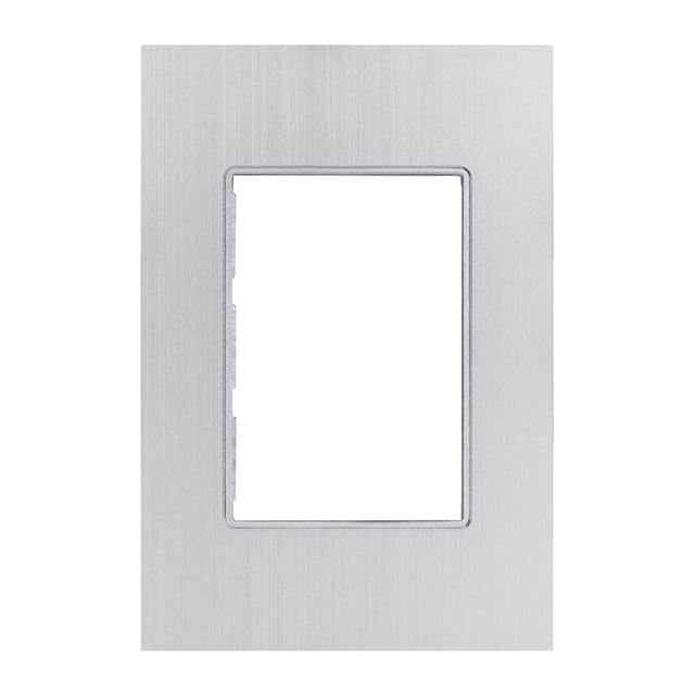 Placa 3 Ventanas Estévez Alpha Aluminio Plata Cepillado