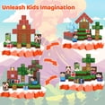thumbnail image 3 of Bloques de construcción magnéticos SSAWER 150 piezas para niños mayores de 3 años, 3 of 6