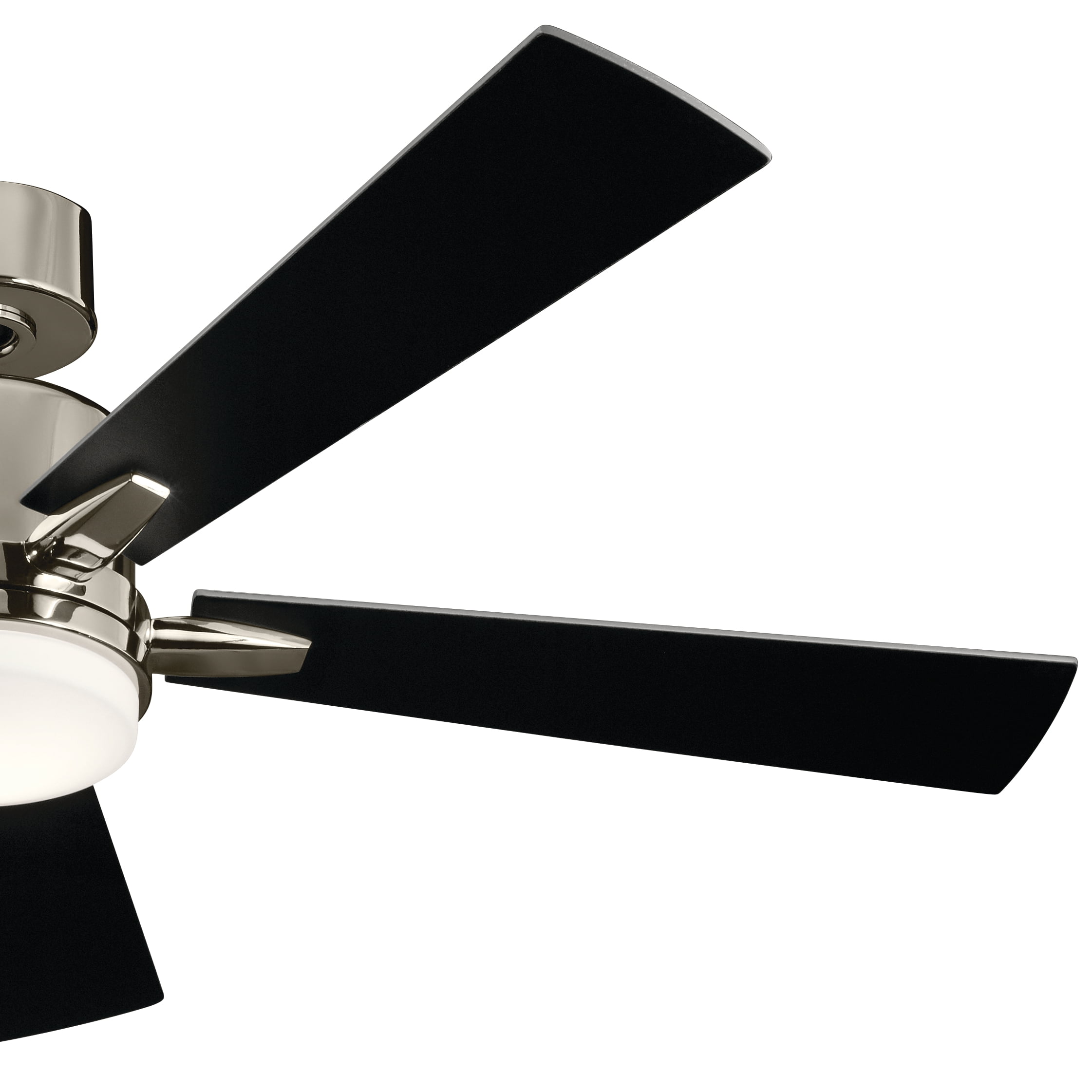 Kichler Lucian 52" Polished Nickel Integrated LED Ceiling Fan with Wall Control and Reversible Blades