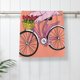 thumbnail image 5 of Fotbe Flamingo Riding a Bicycle Toalla Premium con Patrón, Toalla de Microfibra de Secado Rápido, Ligera y Altamente Absorbente (27.5x16in), Ideal para Uso Diario, 5 of 6