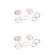 thumbnail image 3 of Guardurnaity Paquete de 6 anillos para niñas, joyería conjunta ajustable, adorno de apertura, anillos elegantes, regalos, accesorios, cumpleaños, Type2 NO2, 3 of 6