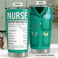 thumbnail image 3 of Nurse Tumbler Cup - Nurse Nutritional Facts Travel Coffee Mug Gift - 20oz Tumblers Nurse Gifts for Birthday, Christmas, Appreciation Week, Nursing School Graduation for Nurses, Practitioners, 3 of 6