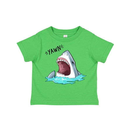 

Inktastic Great White Shark Yawning funny Gift Toddler Boy or Toddler Girl T-Shirt