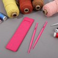thumbnail image 4 of Ymapinc 2Pcs Thing Sewing Stiletto Tool - Quilting Tools and Point Turner Sewing Tool Accessories Sew on Craft Projects (2 Plastic Threaders with Wool Felt Bag), 4 of 5