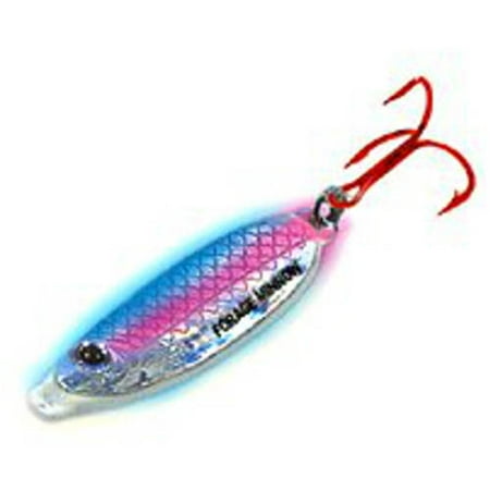 Glow Perch - Northland Fishing Tackle Forage Minnow Spoon, 1/8 oz, Super-Glow Perch