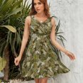 thumbnail image 7 of Autumn Leaves Camouflage Sleeveless Dress Women Summer Evening Dresses Ladies Sundress, 7 of 7