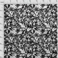 thumbnail image 3 of oneOone Cotton Silk Black Fabric Leaves & Floral Fabric For Sewing Printed Craft Fabric By The Yard 42 Inch Wide, 3 of 4