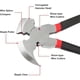 thumbnail image 2 of 10.5" Fence Pliers - Staple Puller - Strong Joint Pliers - Fence Pliers - Heavy Duty Fence Pliers - Multi-Function Fence Tool with Hammer Head, 2 of 5