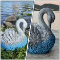 thumbnail image 2 of 1Pc Swan Plant Pot Resin Flower Planter Graden Balcony Decor Succulent Planter, 2 of 7
