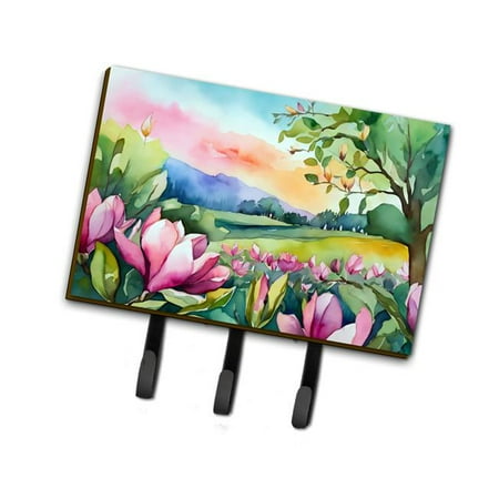 Carolines Treasures DAC1660TH68 9 x 6 in. Unisex Louisiana Magnolias in Watercolor Leash or Key Holder
