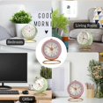 thumbnail image 5 of Relojes de mesa pequeños, reloj despertador analógico clásico de mesa para habitación de niños, reloj de escritorio con pilas para dormitorio, sala de estar, cocina, decoración interior, 5 of 5