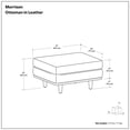 thumbnail image 5 of Simpli Home Morrison 33 inch Wide Mid-Century Modern Table Ottoman in Graphite Grey Genuine Leather, 5 of 10