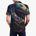 thumbnail image 6 of Salouo Colorful Patterned Snake for Men's Short Sleeve Polo Shirts,Polo Shirts for Men Performance Short Sleeve Golf Shirt Athletic Casual Collared T-Shirt-3X-Large, 6 of 8