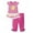 Hot Pink F5 Cropped Pants, variant on HUCOAE 5T Girls Clothes Toddler Girl T Shirts Baby Girls Summer Clothes Casual Clothing Suit Short Sleeve Striped T-Shirt +Pants 4-5 Years