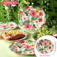 thumbnail image 2 of Umigy 50 Pcs Hawaiian Luau Oval AFN1Paper Plates Luau 10'' x 12'' Disposable Paper Plates Hawaiian Floral Dinner Plates Summer Flower Serving Tray for Summer Beach Wedding Birthday Party Supply, 2 of 3