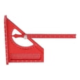 thumbnail image 1 of 3D Multi Angle Measuring Square Ruler, Semi Circular Pointer Angle Square, Aluminum Alloy Woodworking Squaring Protractor, Miter Ruler for Engineering, 1 of 7