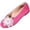 Hot Pink, variant on Women Casual Round Head Comfy Flats Sneakers Lace Flower Decoration Casual Shoes Green 6