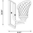 thumbnail image 6 of Vanity Art 1 Light Dimmable Chrome Armed Sconce Lighting | Modern Fixtures Accent Wall Lights for Bedroom Entrance Doorway Dining Room Living Room Hallway Bathroom Scones S1001CH-R03, 6 of 6