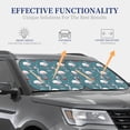 thumbnail image 4 of Haiem Elegant Flamingo Wearing A Christmas Hat Windshield Sun Shade: Universal Foldable 2-Piece Car Front Window Sunshade - Blocks Uv Rays, And Reduces Heat,Essential Car Accessory Medium, 4 of 7