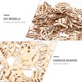 thumbnail image 3 of TABLZONE 100 Pieces Wooden Slices with Beige Flower and Grass Designs for Crafting, Home Decor, and Painting Projects, 3 of 6