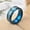 2# blue silver 8mm, variant on Cool Dragon Signs Rings Stainless Steel Hip Hop Ring for Mens Party Jewelry Gift-7# Gold 8mm-7