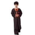 thumbnail image 2 of lkfuzj Boys Arabic Thobe Muslim Thobe Boy’s Muslim Pure Fashion Long Sleeves Kids Robe Islamic Boys Thobe Pullover Outwear Clothes Coffee, 2 of 9