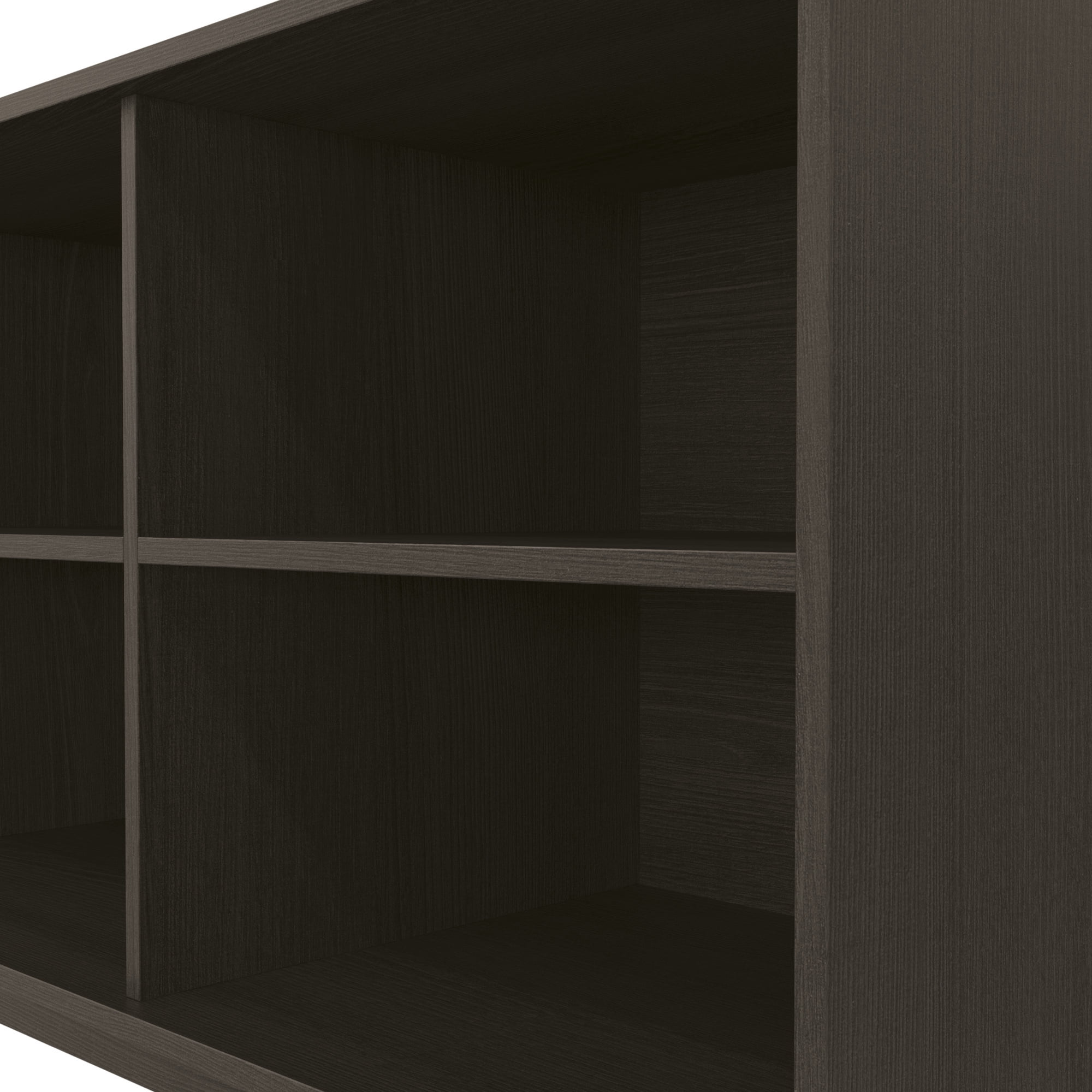 Kappesberg Venice Metro Brown/Black 59"W Sideboard with 3 Doors and Shelves