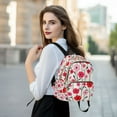 thumbnail image 6 of FORMRS Mini Backpack Purse for Women Travel Daypack Casual Shoulder Bag, Pink Floral, 6 of 7