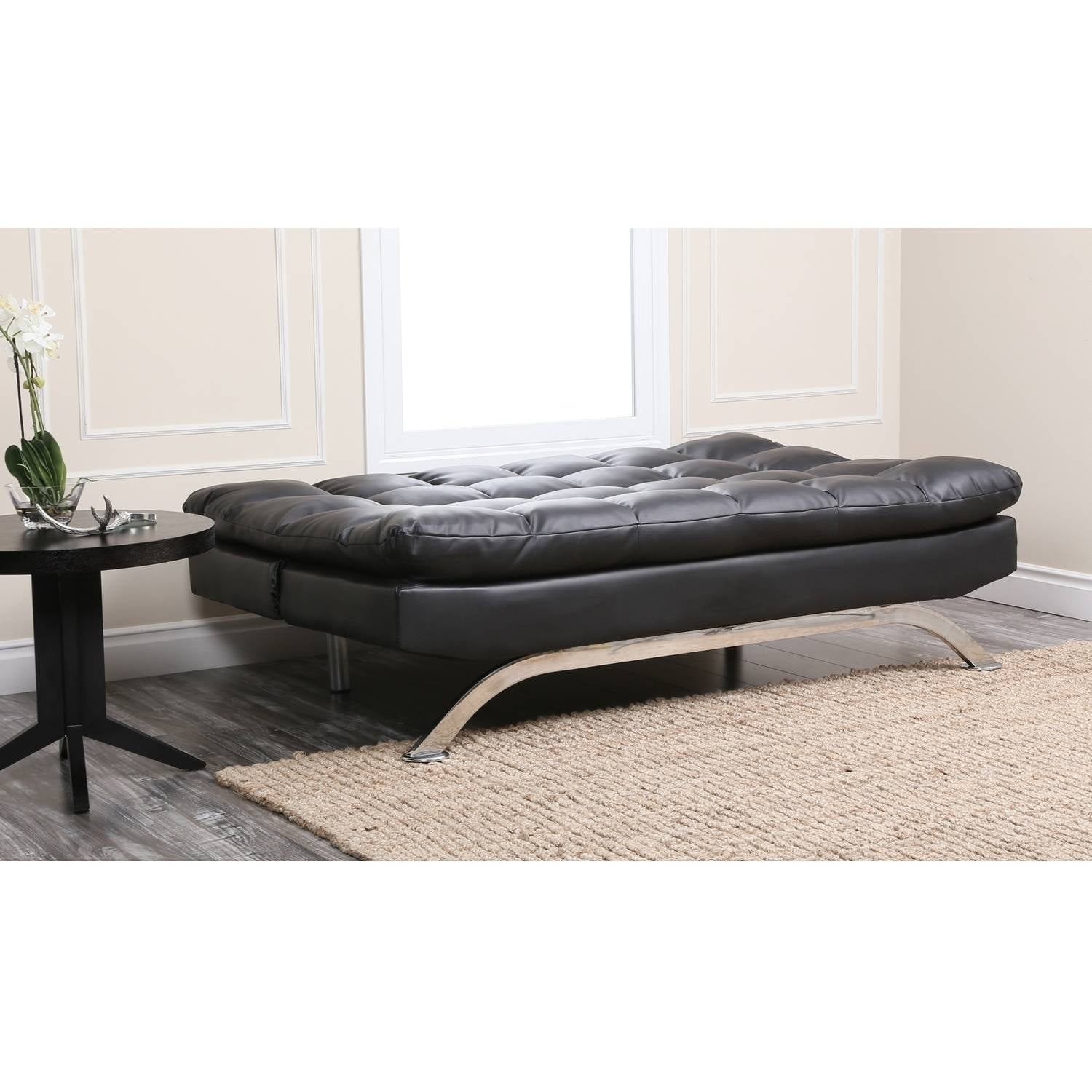 Abbyson Living Reedley Leather Euro Lounger Sofa Catosfera Net Reedley Leather Euro Lounger Sofa