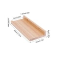 thumbnail image 3 of Hovilon Solid Wood Wall Shelf Floating Shelf Wall - Mounted Storage Rack with No Nail Glue Load Bearing Decorative Shelves for Living Room Bedroom Bathroom Kitchen Home Organization Display Holder, 3 of 6