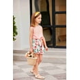 thumbnail image 6 of Arshiner Girl's 2 Piece Summer Outfit Sleeveless T-Shirt and Hawaiian Tropical Boho Shorts, 6 of 6