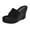 Black, variant on asdoklhq Cowboy Boots for Women,Furry Slippers Thick Soled Wedges Ladies Fashion Outdoor Slippers