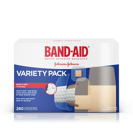 BAND-AID ® Brand COMFORT-FLEX ® Adhesive Bandages for an Active Lifestyle, Variety Pack, 280 Count
