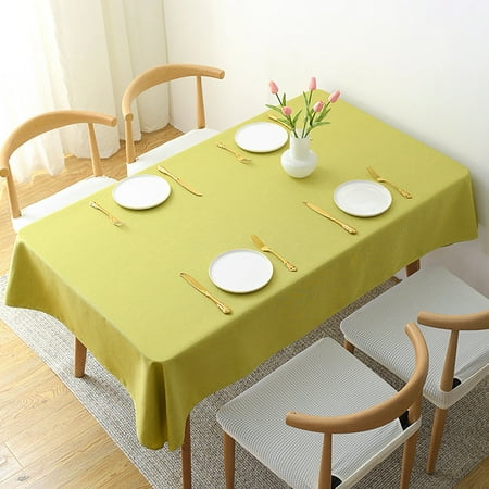 

Vikudaty 31×47in Solid Color Tablecloth Round Style Dining Table Cover Kitchen Dining Table Top Linen Decor Fits Your Dining Table Kitchen Dining Room Wedding 2022 home decor