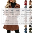 thumbnail image 3 of Chiccall Women's Lapel Wool‑Blend Trench Coat, Long‑Sleeve Button‑Down Mid‑Length Outerwear, Casual Fall Winter Fashion Overcoat for Women, 3 of 10