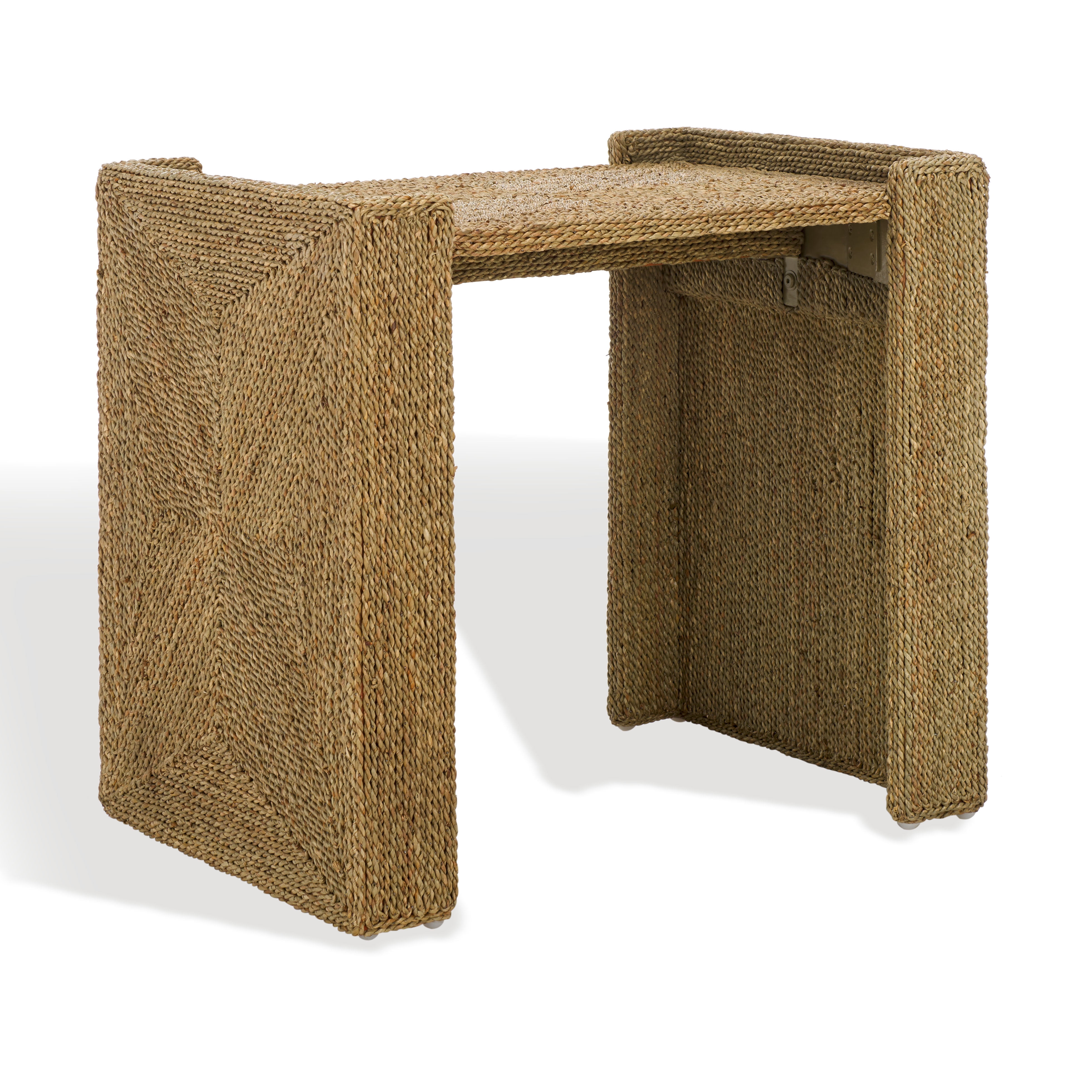 Safavieh Couture Wynima Seagrass Bohemian End Table, Natural