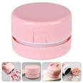 thumbnail image 1 of OULII Desk Sweeper Pink Plastic Table Cleaning Tool Compact Handheld 1Set, 1 of 8