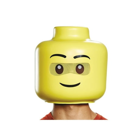 Lego Iconic Lego Guy Full Head Adult Mask Halloween Costume Accessory