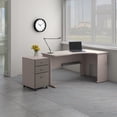 thumbnail image 2 of Bush Business Furniture Cubix Right Corner Desk w/Mobile File Cabinet Pewter/White Spectrum, 2 of 8