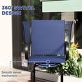 thumbnail image 4 of Blue Steel Frame - 360° Swivel for Easy Movement - Poolside Lounging / Comfort with Form - fitting Curve, 4 of 5