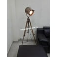 thumbnail image 2 of Royal Nautical Copper Natural Wooden Spot Light Adjustable Floor Lamp, 2 of 5