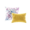 thumbnail image 5 of JERFIT Blue Floral Queen Comforter Set, 7-Piece Bedding Set with Comforter, Shams & Decorative Pillows, Microfiber Polyester, Anti-Microbial, Machine Washable, 5 of 10