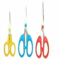Multipurpose Scissors Set - (Set of 3) Stainless Steel Multicoloured Scissors at Different Sizes for Household,Home & Kitchen, Office, Art & Craft, Sewing, Cloth Cutting (9", 8", 5.5")