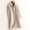 Beige, variant on Jacenvly Winter Jackets Women Solid Trench Coat Comfortable Warm Long Sleeve Outerwear Lapels Button 1 Jacket New Style Below The Knee Tops